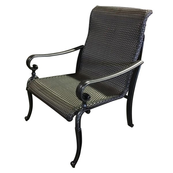 Afd Home Wyndermere Woven Outdoor Club Chair; Brown - 39.25 x 34 x 28.25 in. 11284926